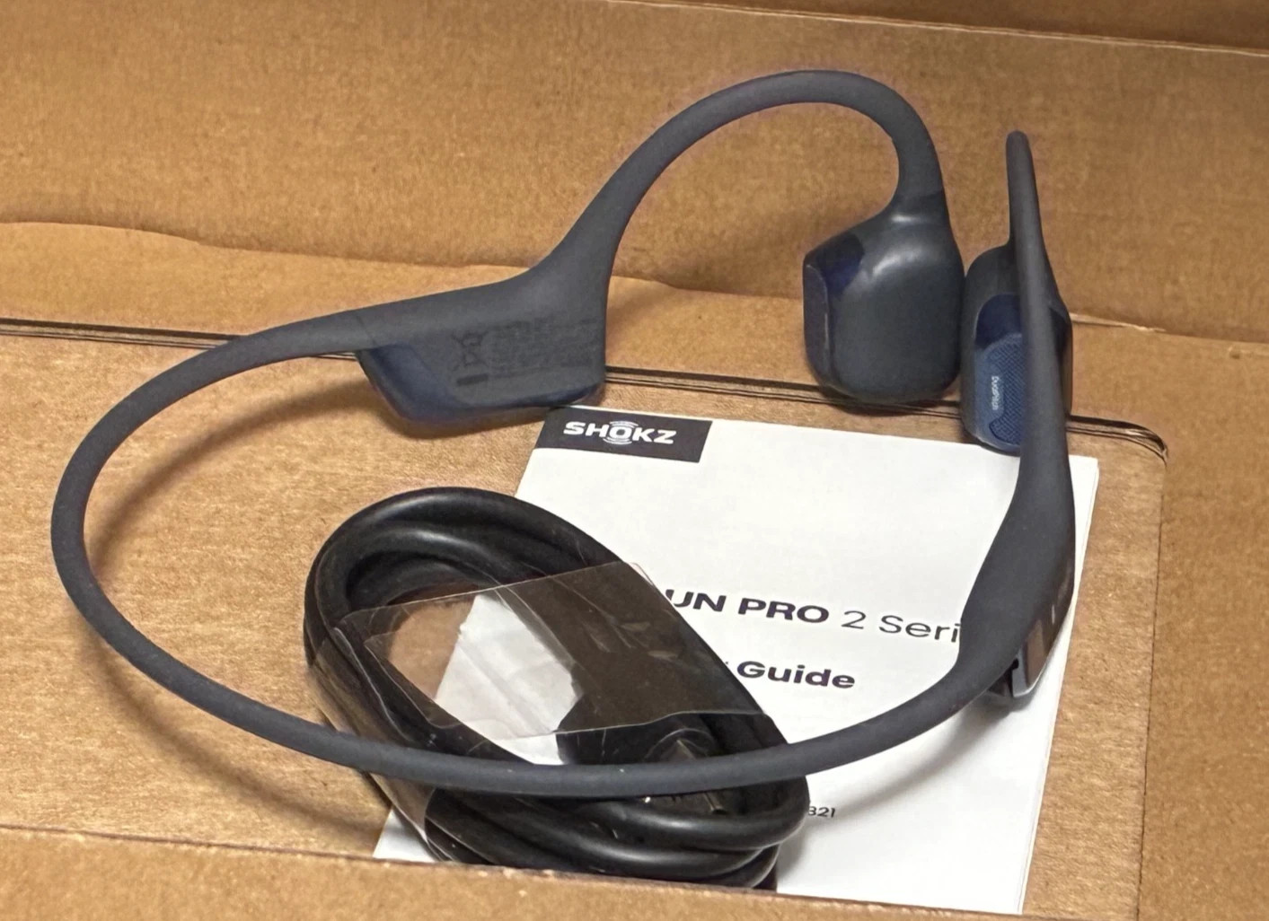 Shokz OpenRun Pro 2 Bone Conduction Open-Ear Sport Headphones -Blue (S820)