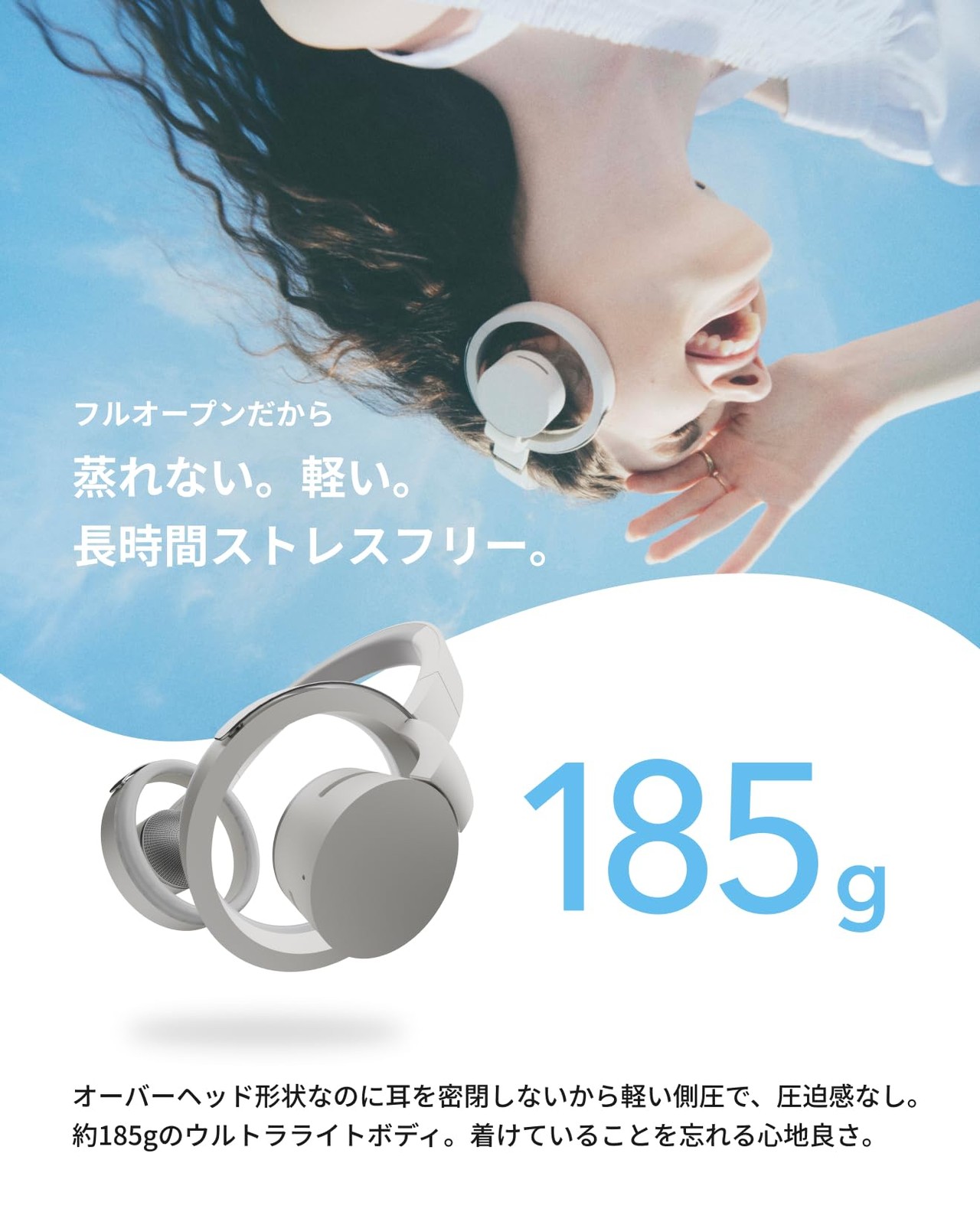 nwm ONE MBH001KA Open-Ear Wireless Headphones Bluetooth 5.3 Dark Gray Japan