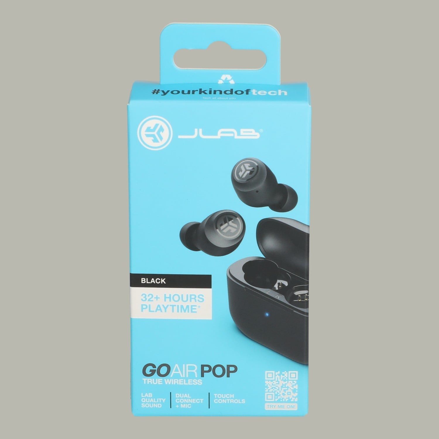 JLab Go Air Pop Bluetooth Earbuds, True Wireless with Charging Case