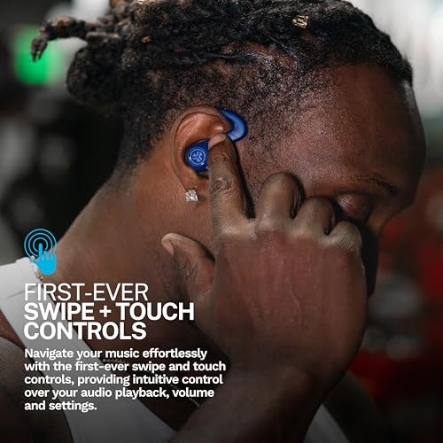 , JBuds Sport ANC 4, True Wireless Earbuds, Active Noise Cobalt Blue