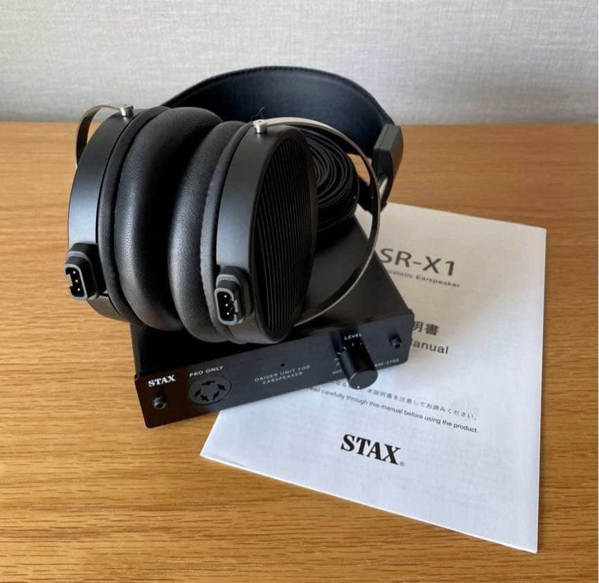 STAX SRS-X1000 Headphones Entry System SR-X1 SRM-270S Set Tested JAPAN F/S