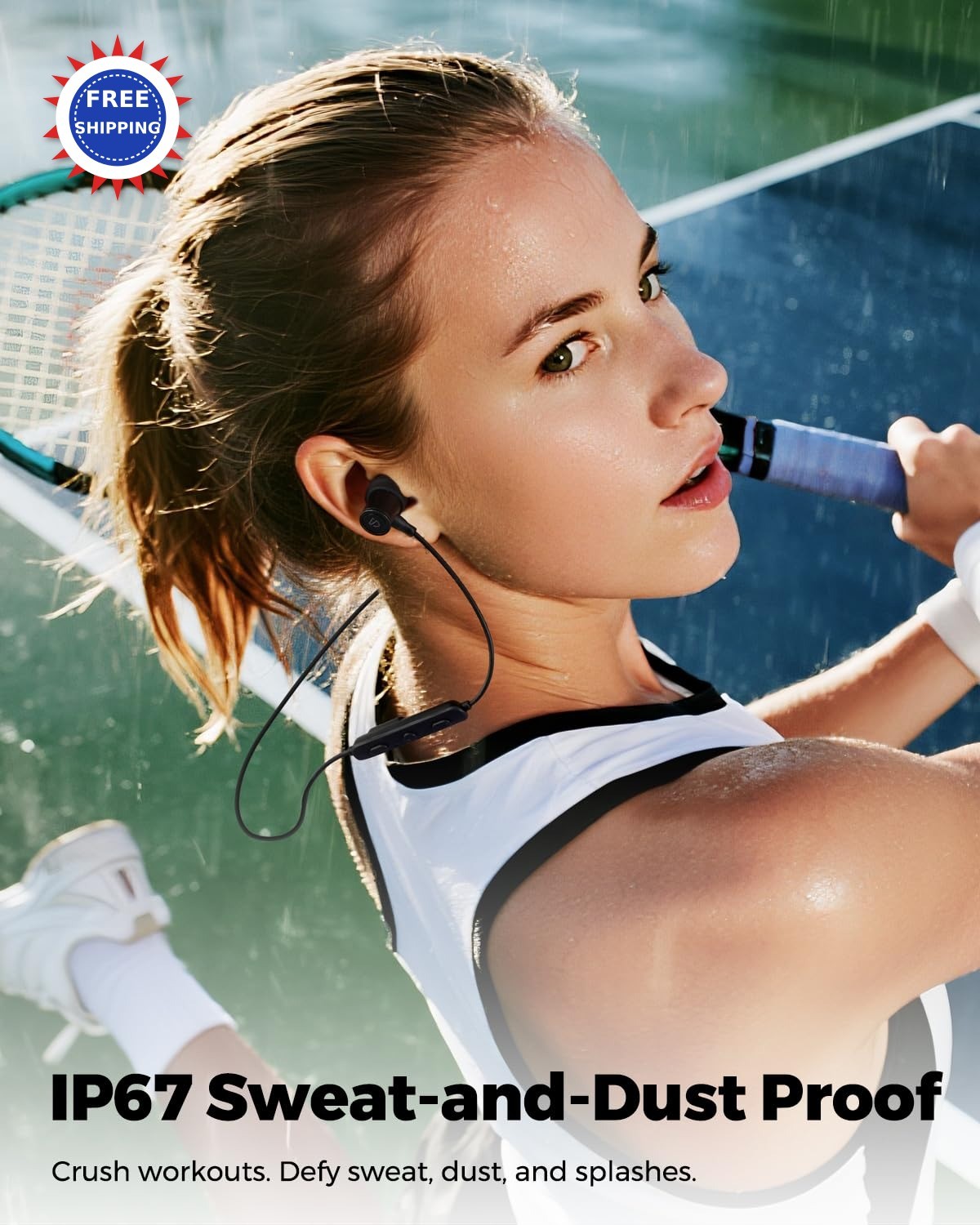 Sports Neckband Headphones SoundPEATS Q40 HD LDAC Hi Res Bluetooth Waterproof