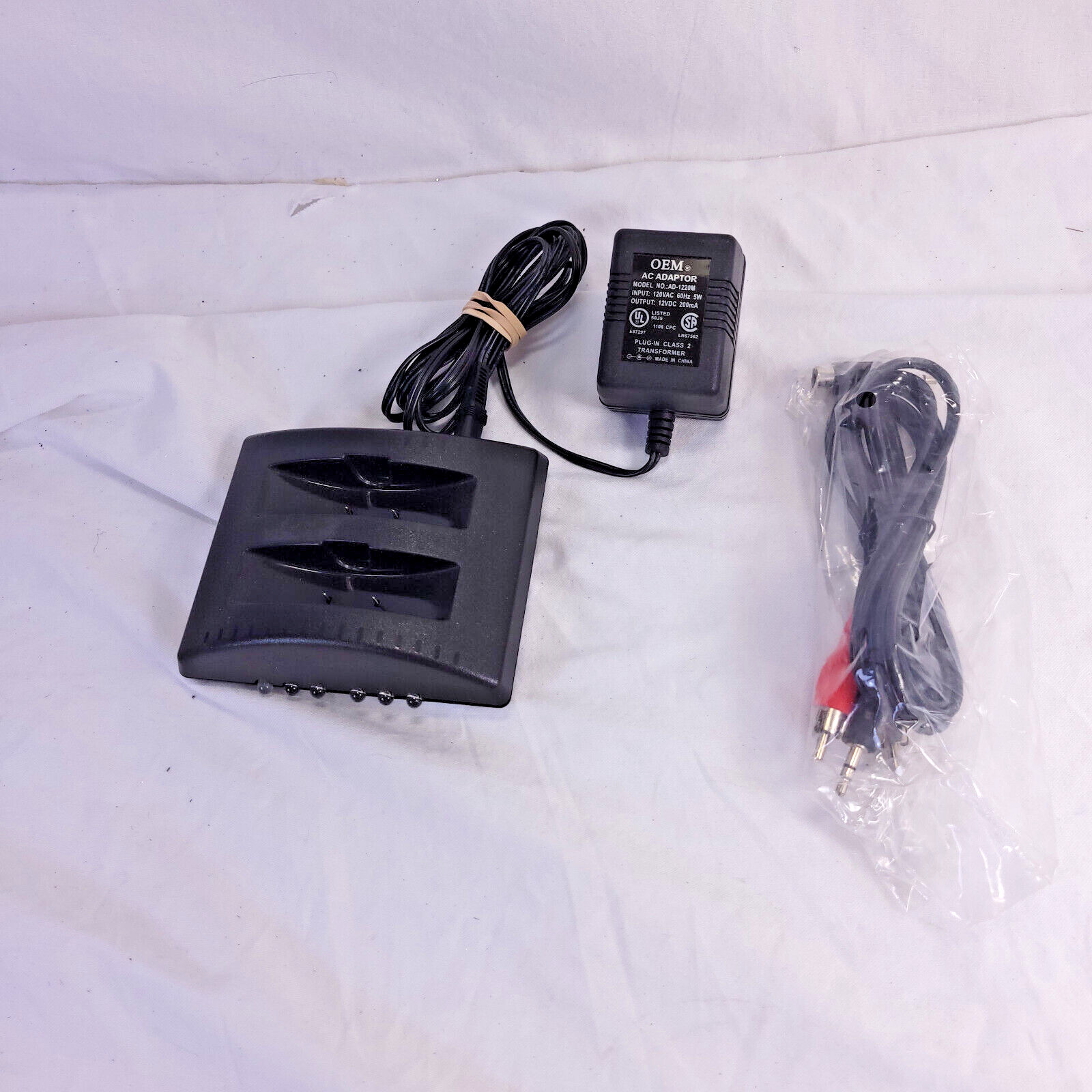 TV Ears Original Charging Base and Power Supply and Cords / Cables Pre-owned