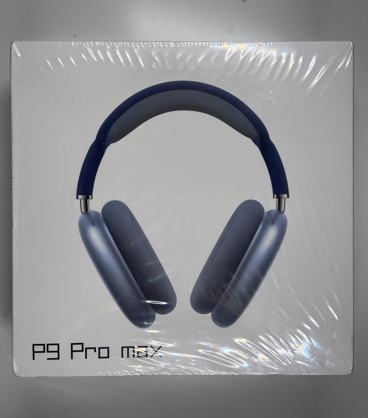P9 Pro max Bluetooth Over-Ear Headband Headphones 40mm Drivers Blue