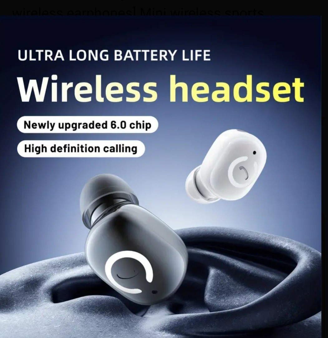 Wireless sports earphone, | Long battery life, Compact, Music, Calls, Gym, Work.