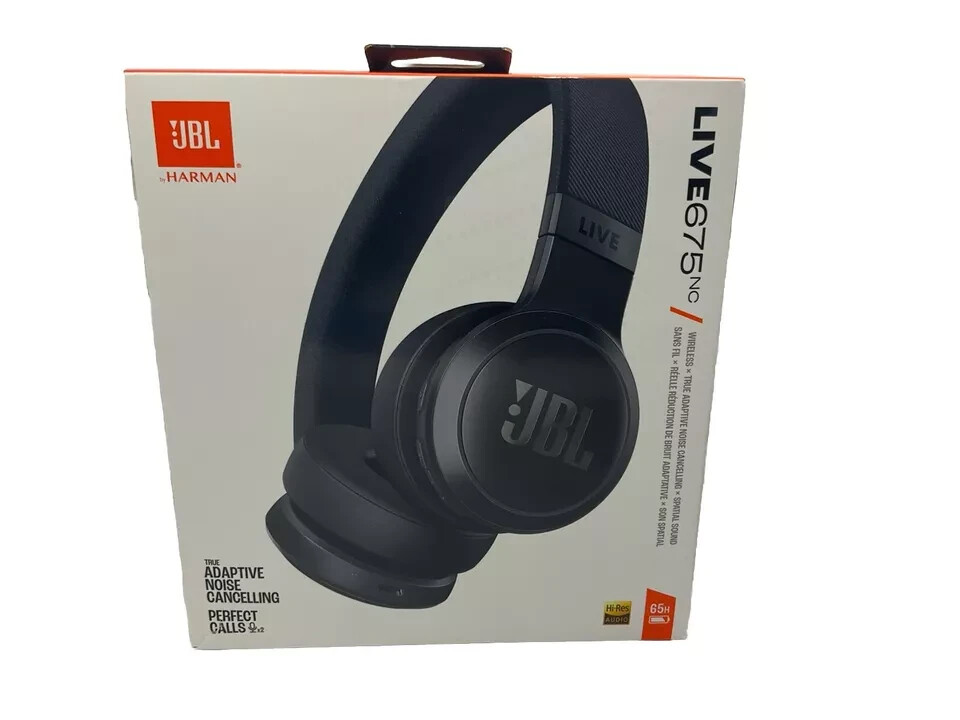 NEW JBL LIVE 675 NC HARMAN WIRELESS TRUE ADAPTIVE NOISE CANCELING HEADPHONES