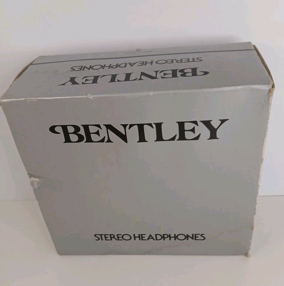 Vintage Bentley Stereo Cushion Headphones Over The Ear Taiwan New Open Box