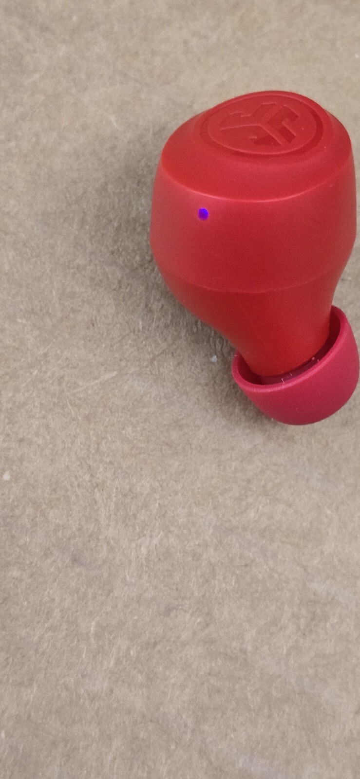 Jlab Go Air Pop True Wireless Bluetooth In-Ear Earbuds RIGHT Side Only RED.