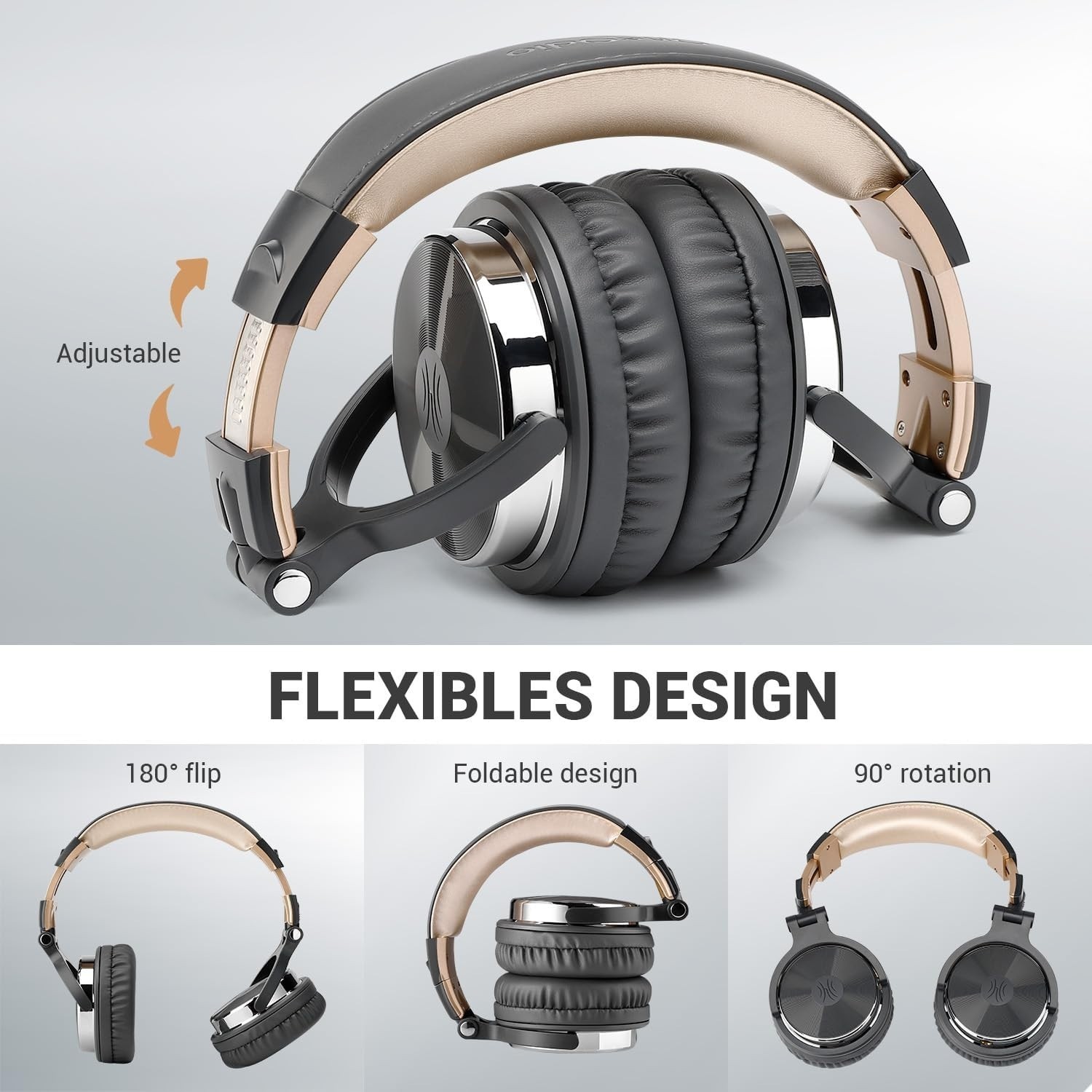 Audifonos Profesionales Auriculares Para DJ Headphone Professional Cielo Azul US
