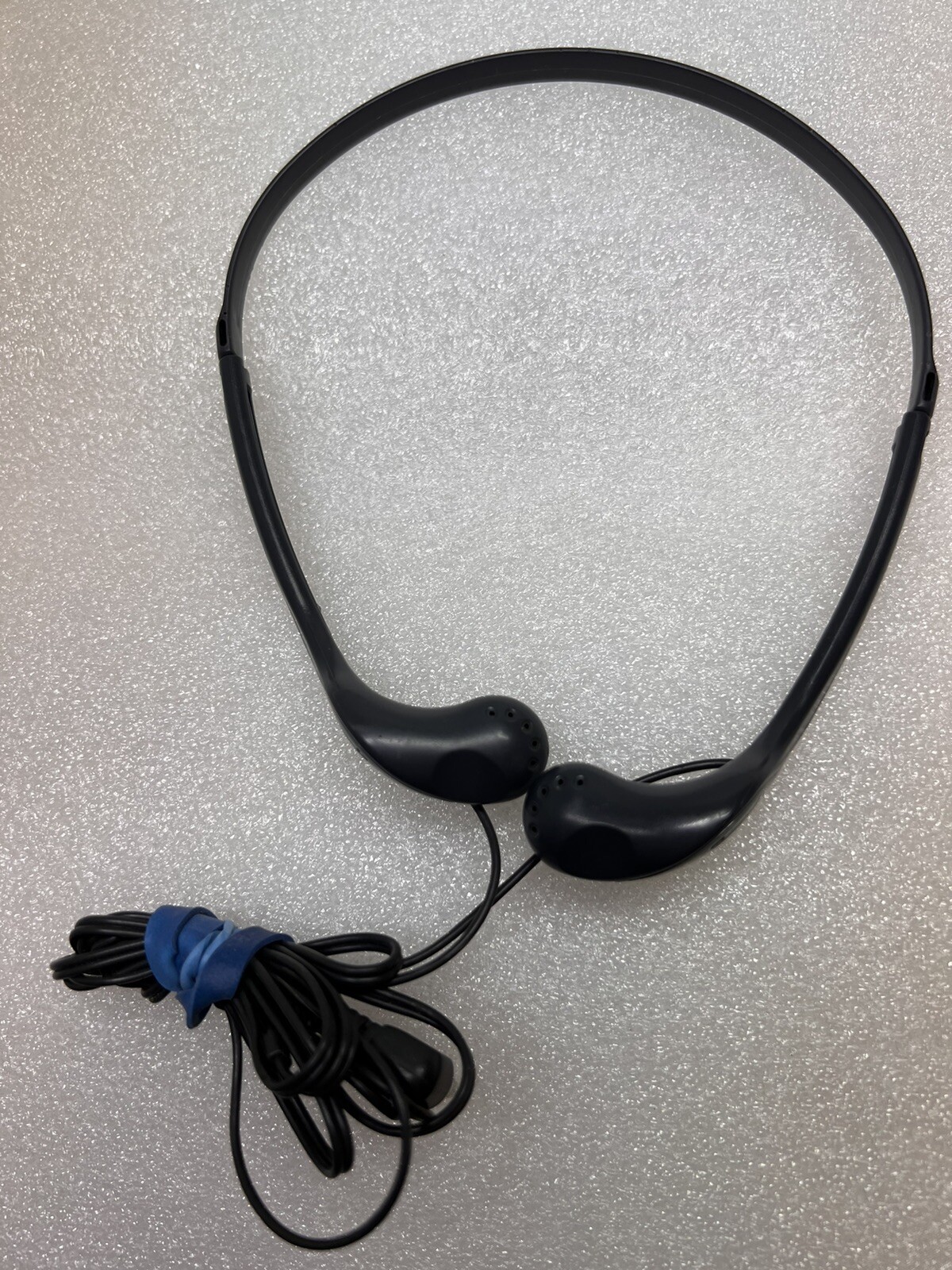 SONY MDR-W08 Stereo Headphones Lightweight Gray/Black – TESTED – WORK!