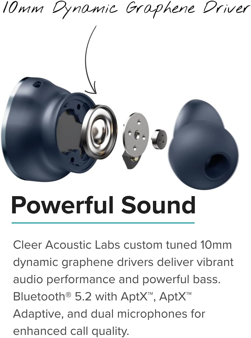 Cleer Ally Plus ll True Wireless Noise Cancelling Headphone Ear Buds NIB