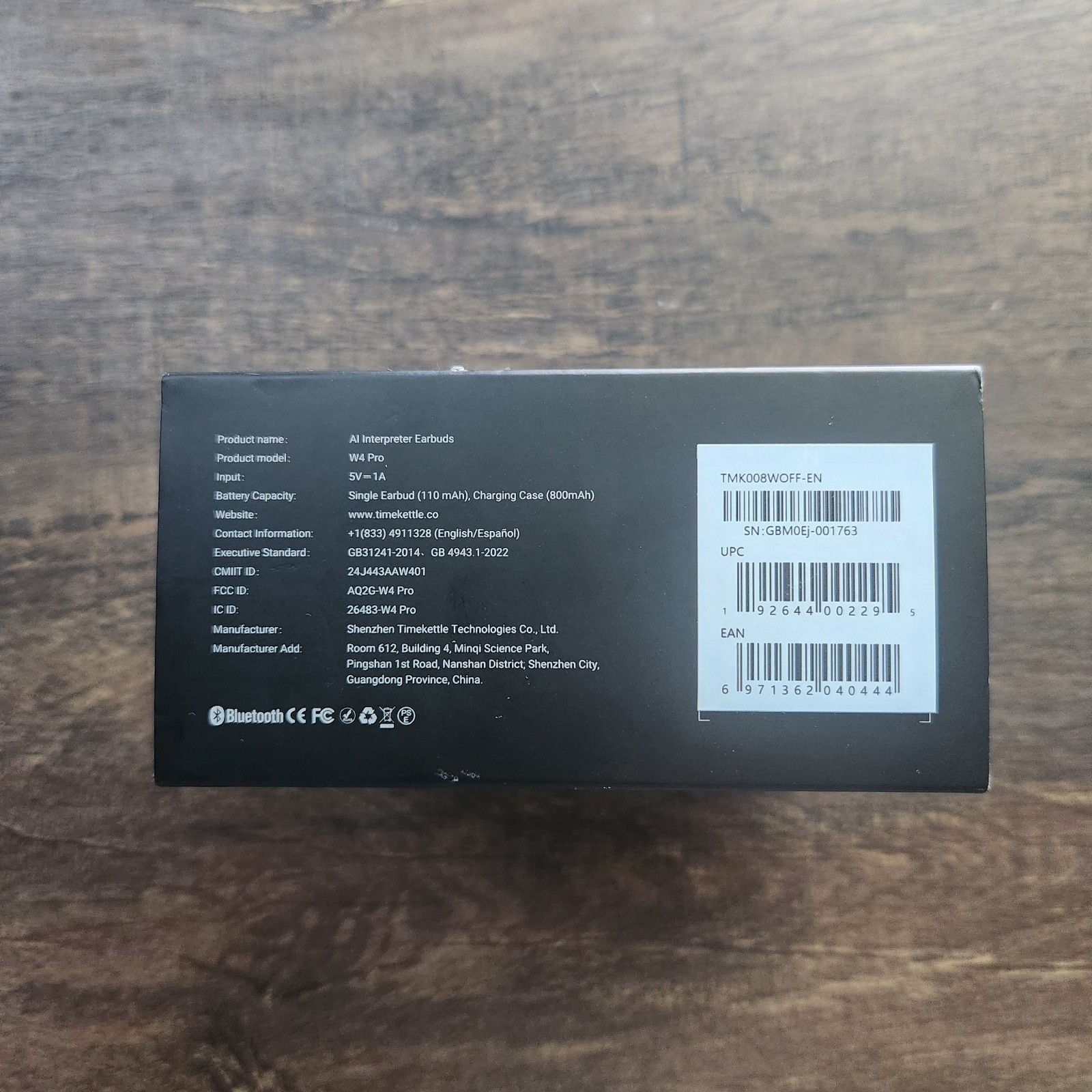 Timekettle W4 Pro AI Interpreter Earbuds Real-Time Translation BT Multipoint