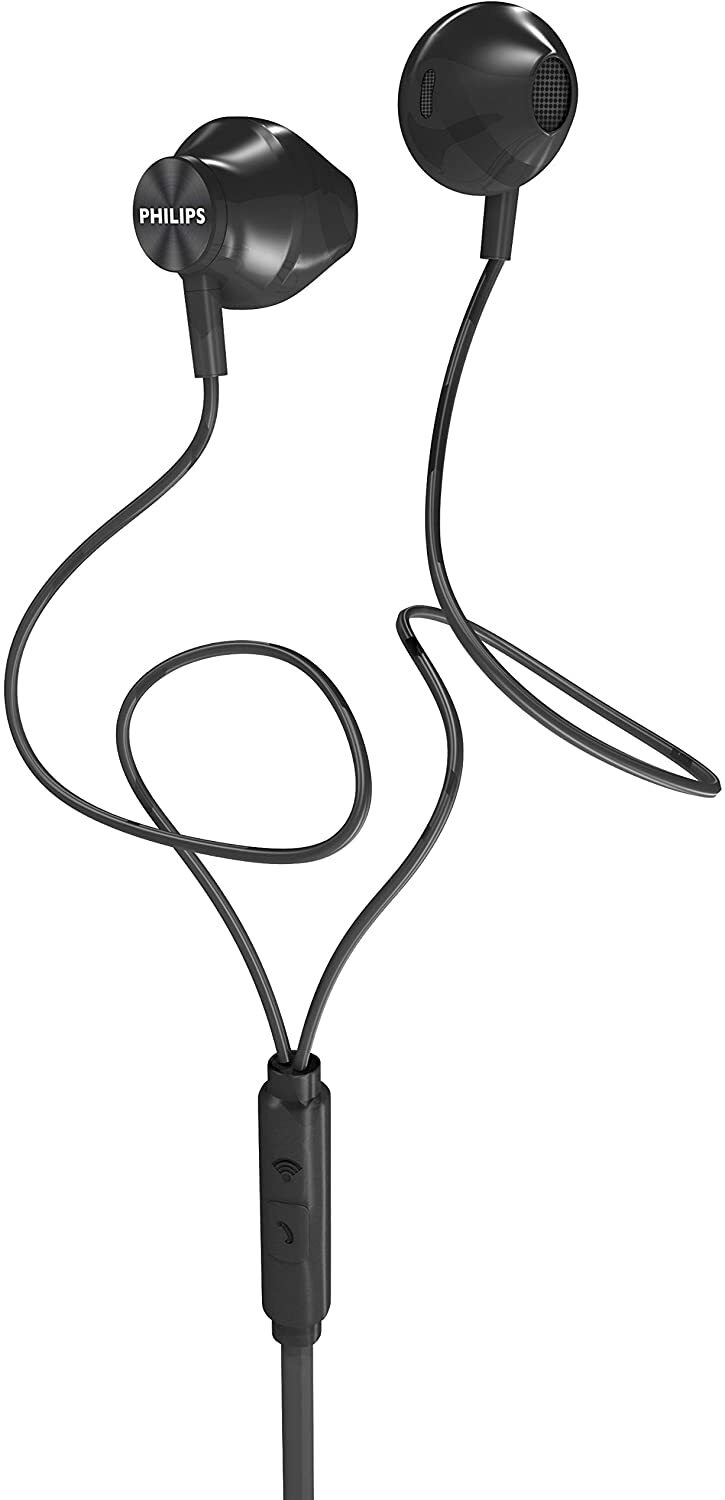 PHILIPS Wired Earbuds with Microphone Ergonomic Comfort-Fit in Ear Headphones