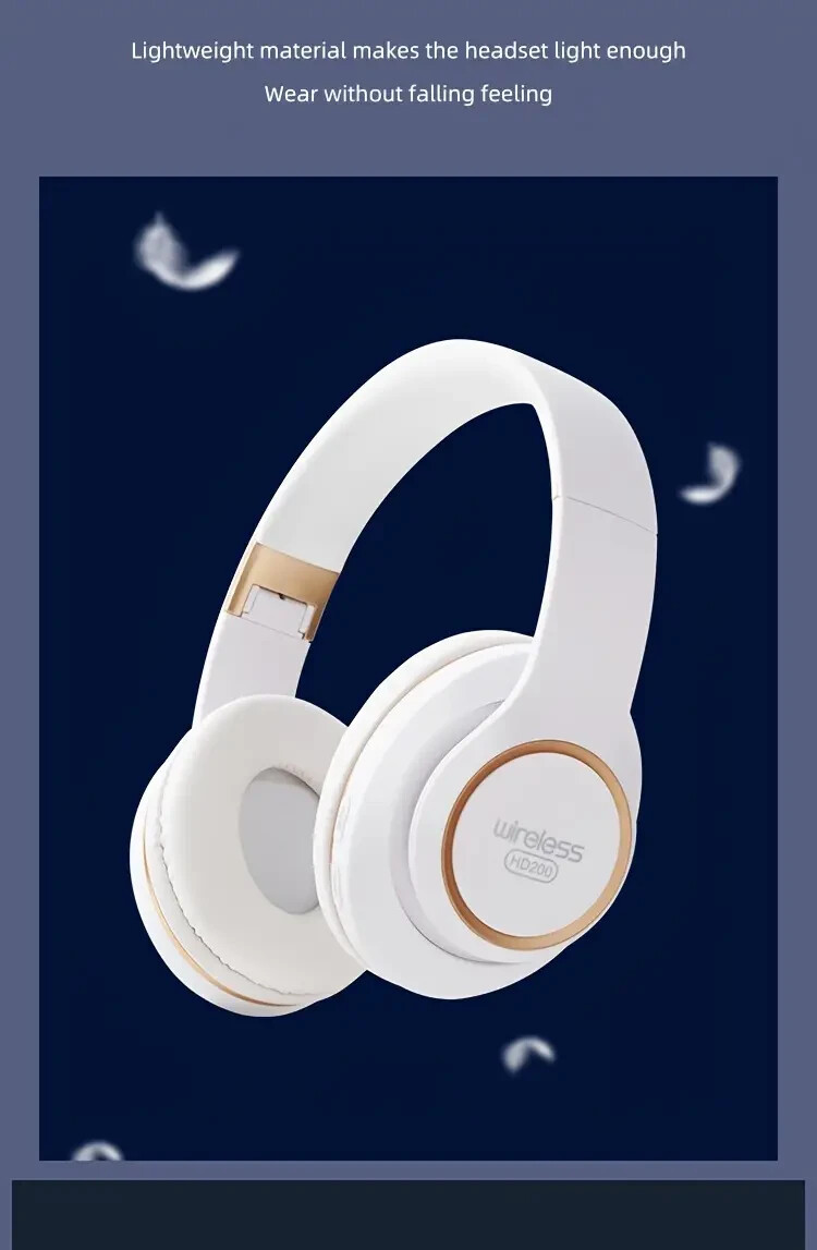Wireless Noise Canceling Multifunctional Bluetooth 5.2 Headphones HD Sound