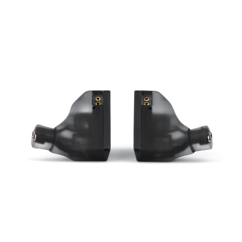 Black Hybrid Headphones with 1DD 3BA Drivers and DLP 3D Printed Cavity