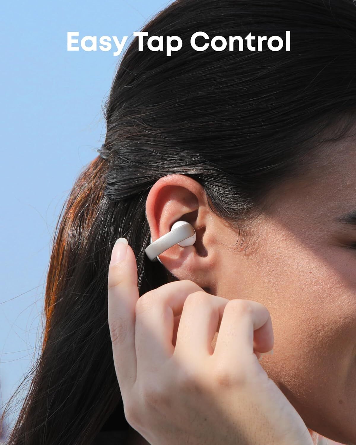 Soundcore AeroClip Open-Ear Clip-On Earbuds Adaptive Comfort 4 Mic&AI Clear Call