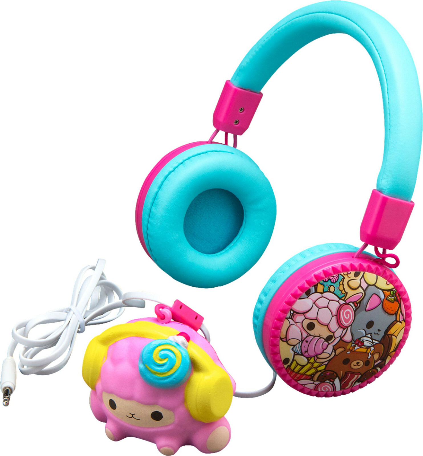 NEW eKids Smooshy Mushy LOLLI LAMB Fashion Over-the-Ear Kids 3.5mm Headphones