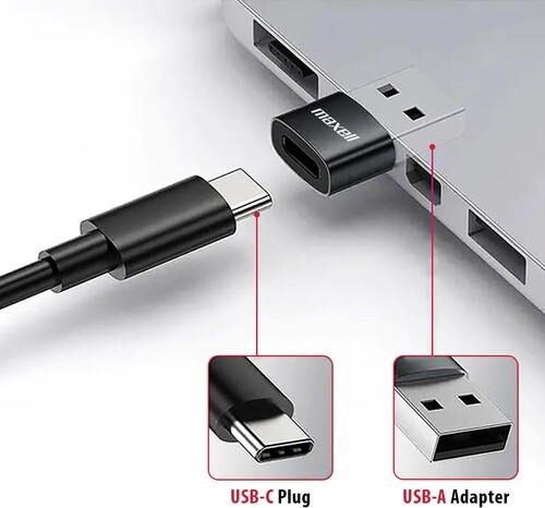 Maxell USBC-BLK Fusion X USB-C Wired Earbud with Mic Black [New Headphone]