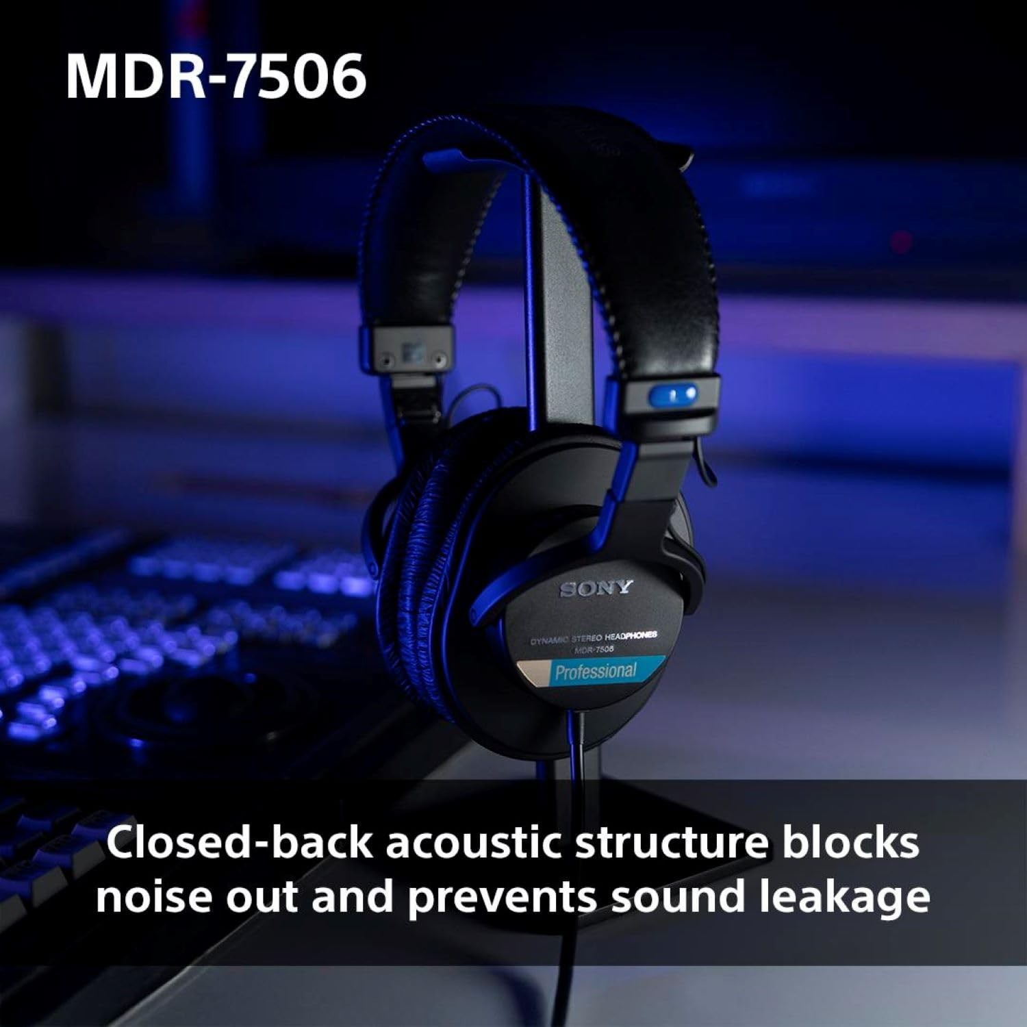 Sony – Professional Studio Headphones – Black – MDR7506