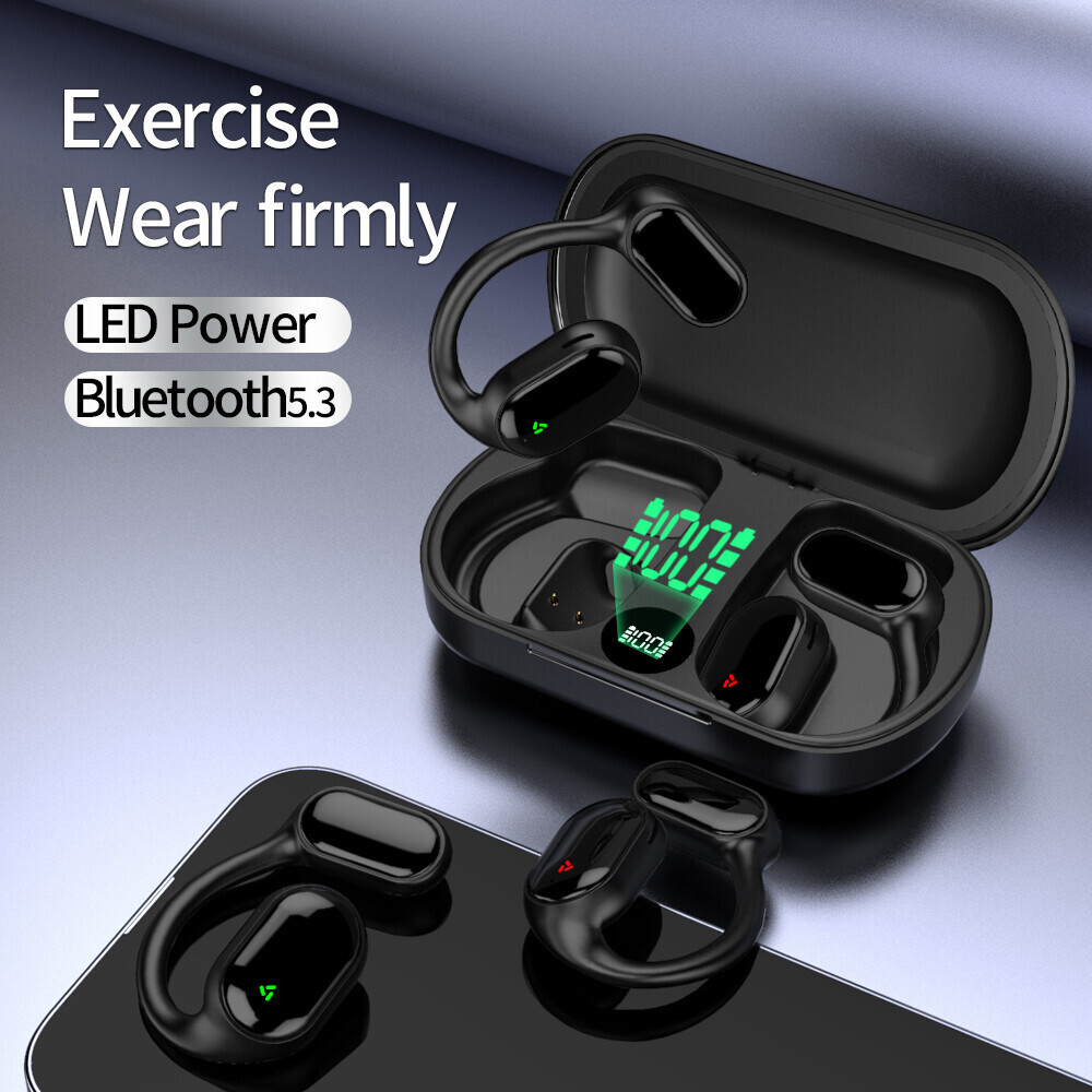 Bluetooth 5.3 True Wireless Bone Conduction Headphones Wireless Headset Earbuds