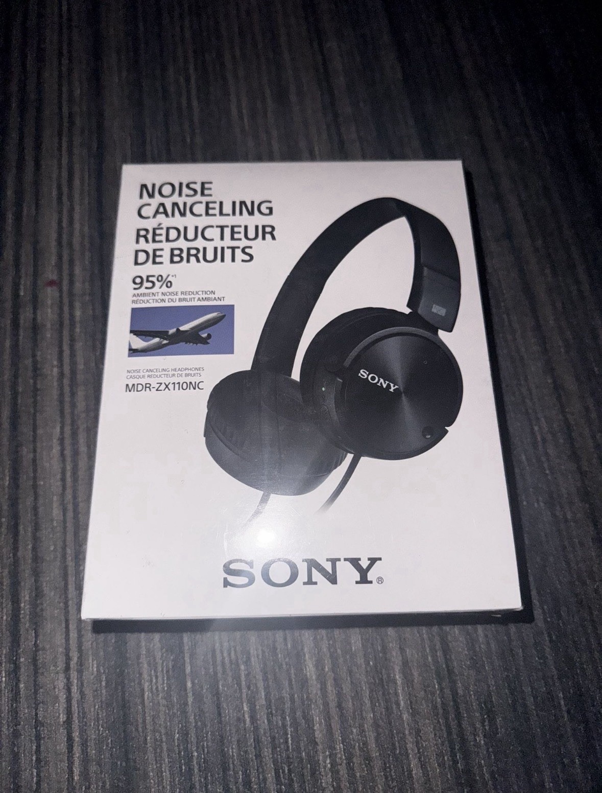 Sony MDRZX110NC Noise Cancelling Headphones – Black