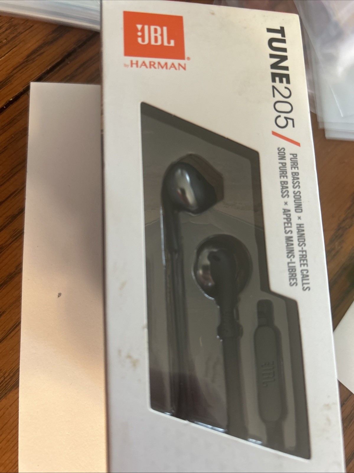 JBL TUNE 205 Wired Earbuds, New