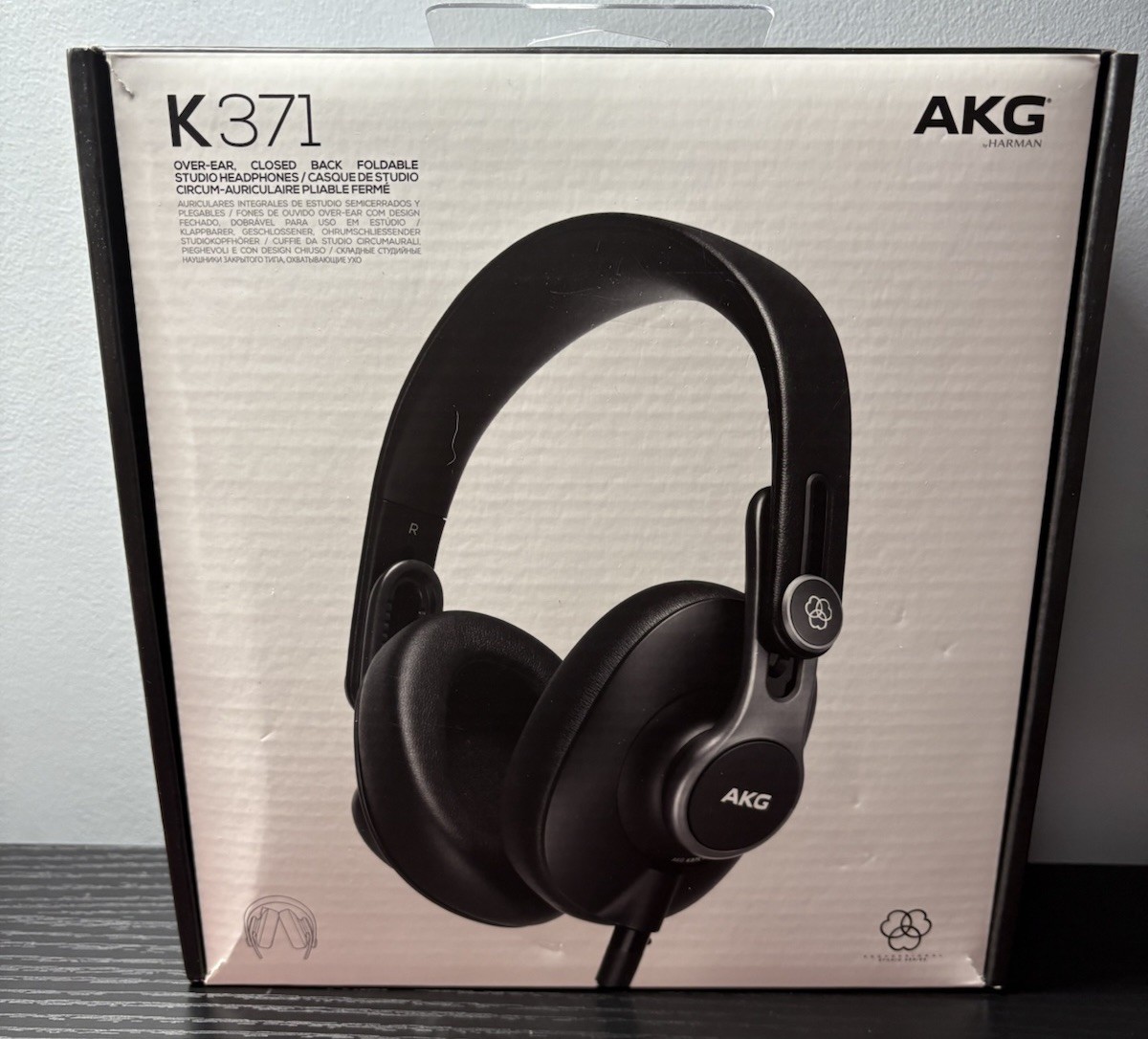 AKG K371 Over-Ear Oval Closed-Back Foldable Studio Headphones