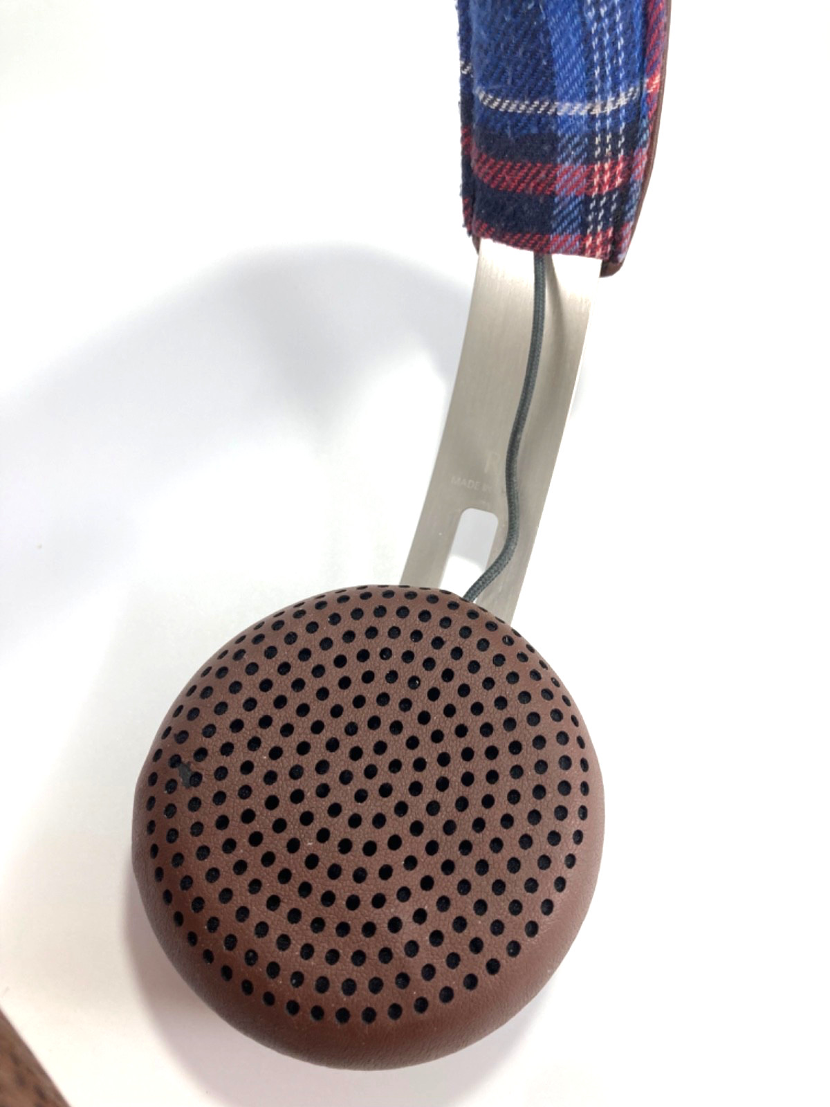 Skullcandy Grind Tap Tech Wired Headphones Brown Plaid Edition Detachable