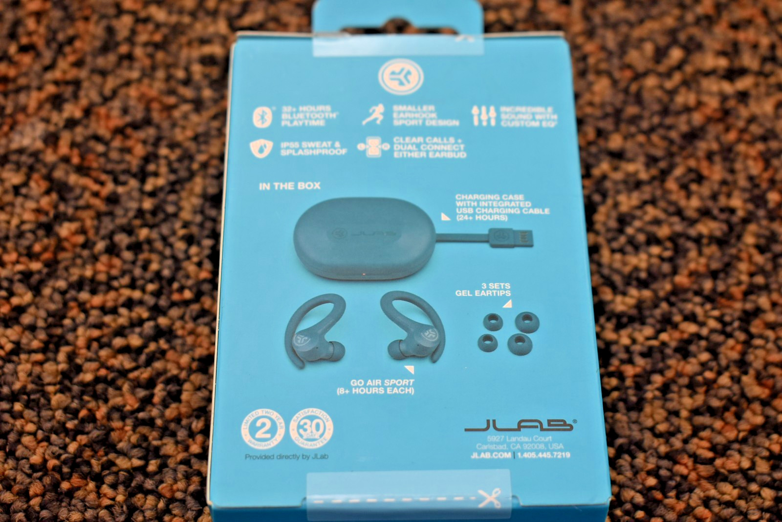 JLab GO Sport+ True Wireless Earbuds, Gym & Work Out Running Headphones