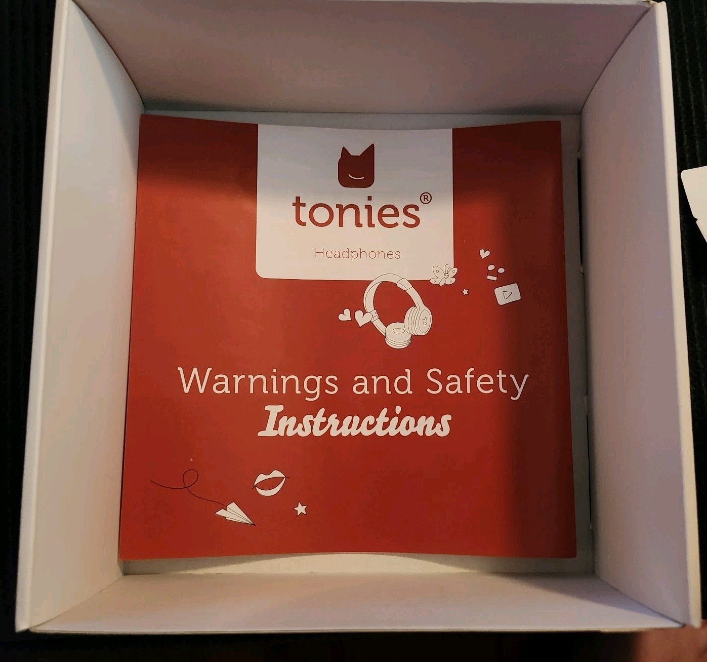 Red Headphones For Kids-Toniebox 1 – Open Box, Missing Cable