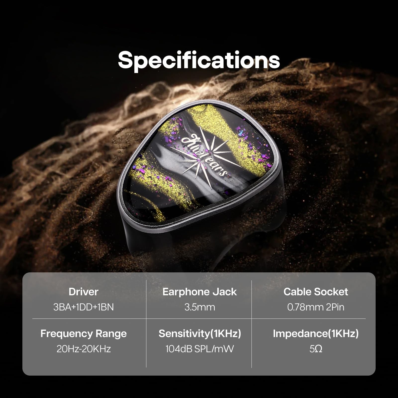 Linsoul Kiwi Ears Étude 3BA+1DD+1BN Hybrid Driver IEMs