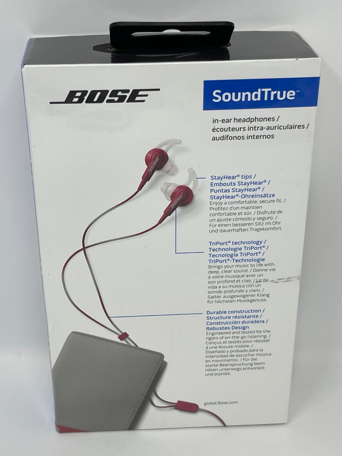 Bose SoundTrue in-Ear Wired Headphones Sport Gym Walkout – Cranberry 715593-0030