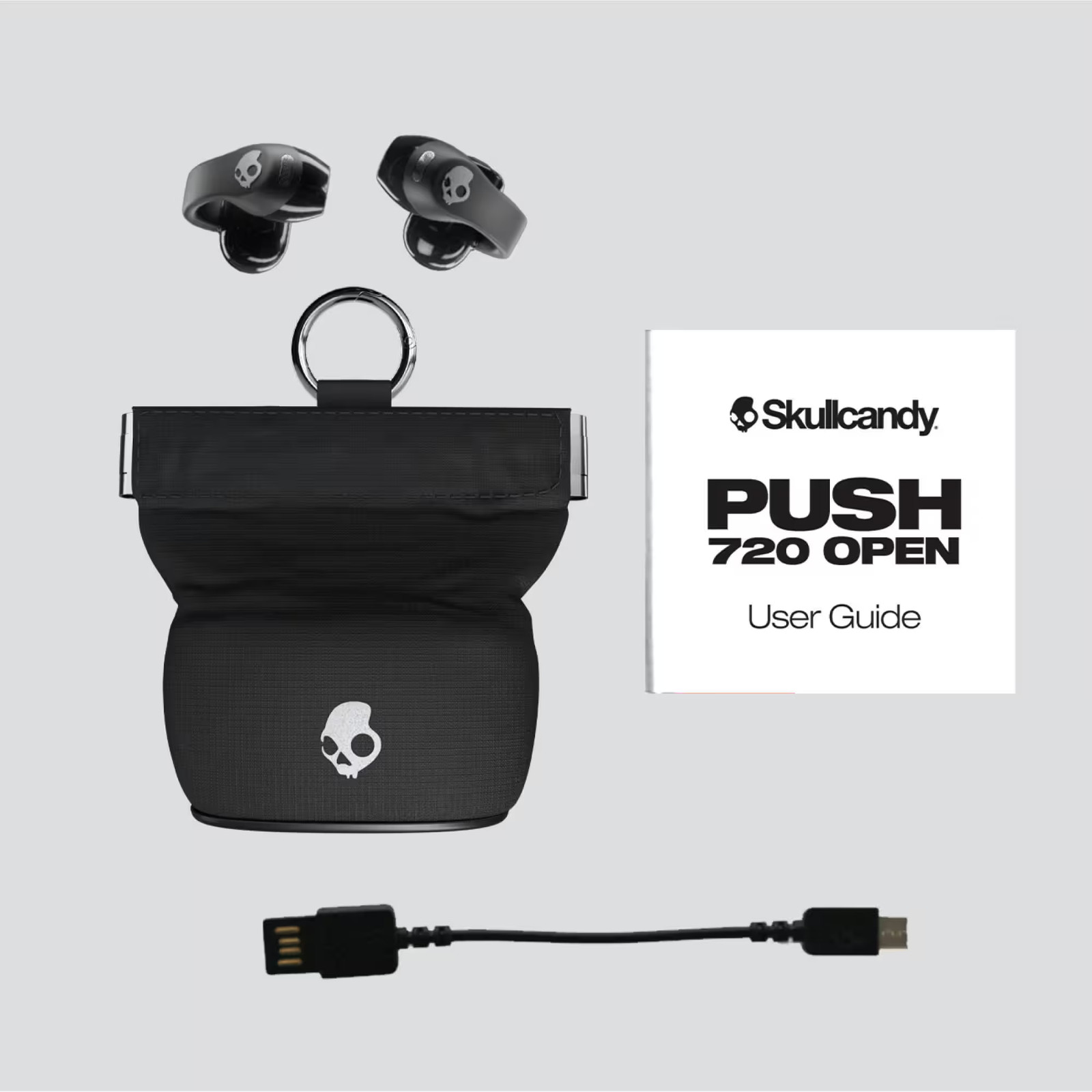 Skullcandy – Push 720 Open – Ear True Wireless Bluetooth Open Earbuds – Black