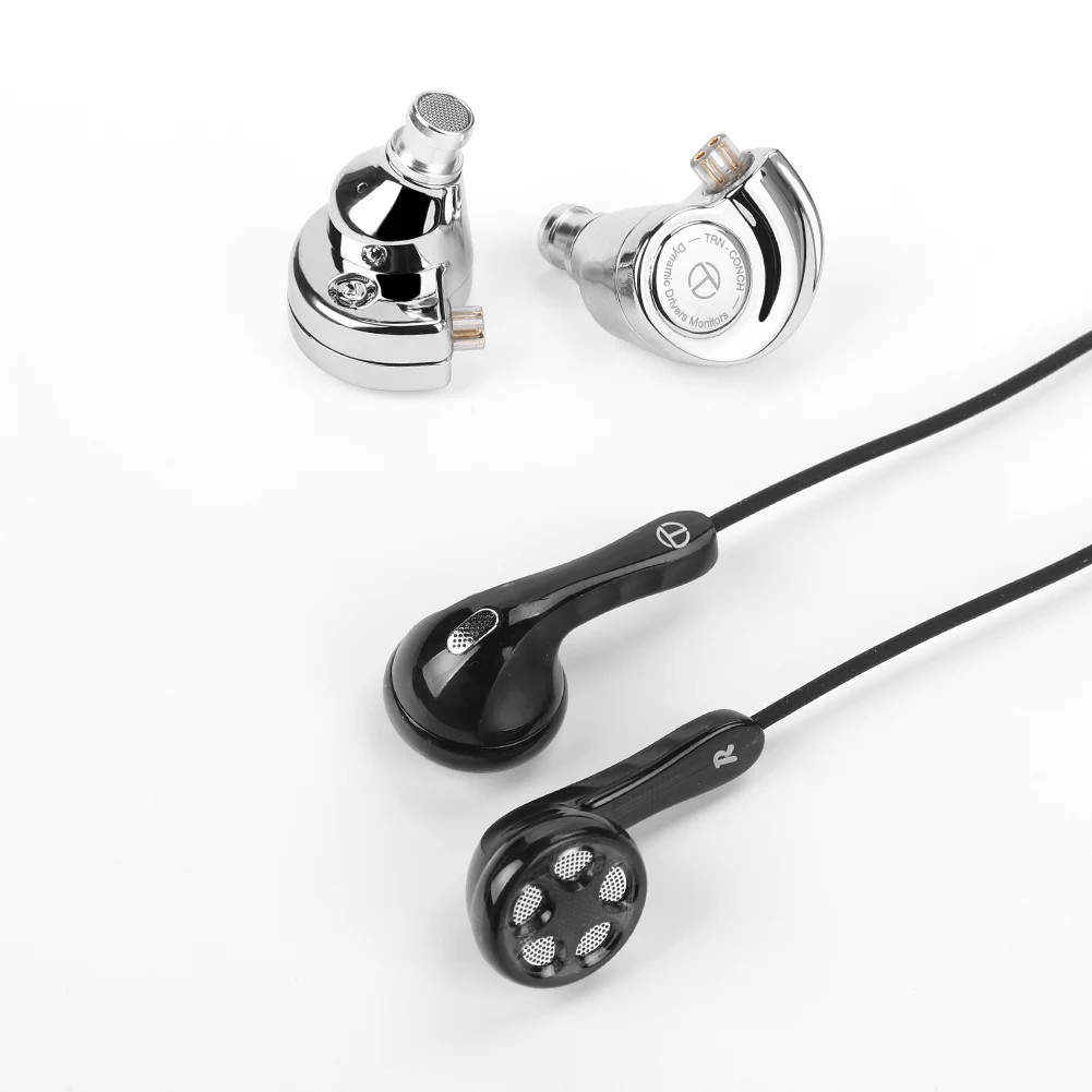TRN Conch In-Ear Monitors DLC Diamond Diaphragm Wired Earphones Tuning Filters
