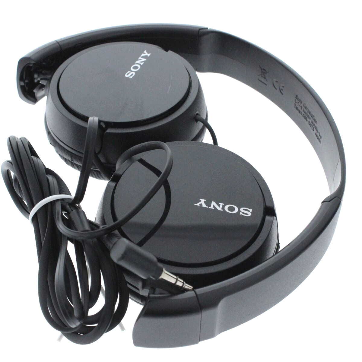 Sony MDR-ZX110 Over Ear Monitor Headphones Black Lightweight Clear Sound