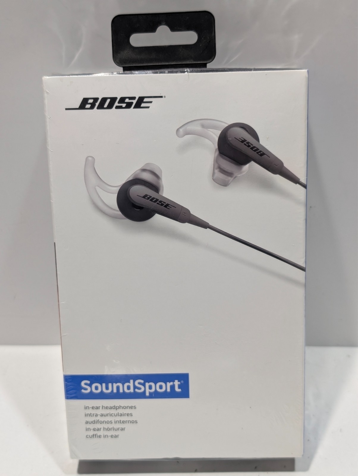 NEW Bose SoundSport In-Ear IE Wired Headphones Charcoal Black