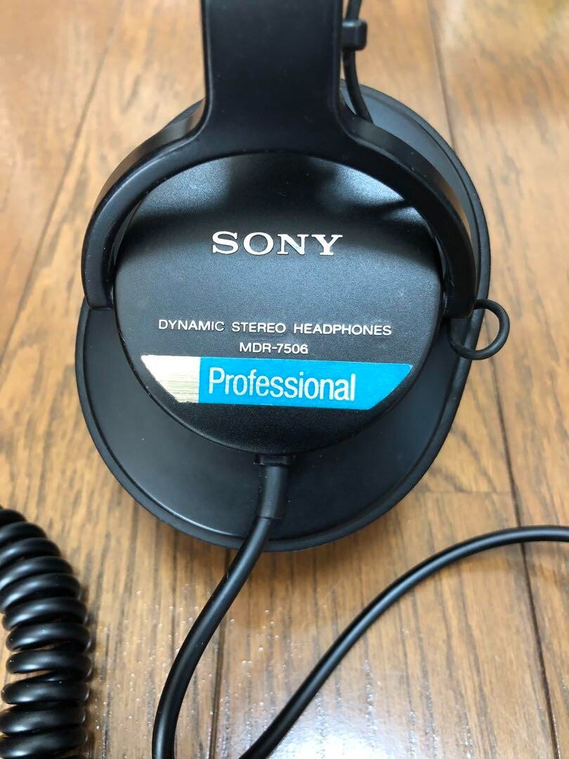 Used Sony MDR-7506 Professional wired headphones Tested Working