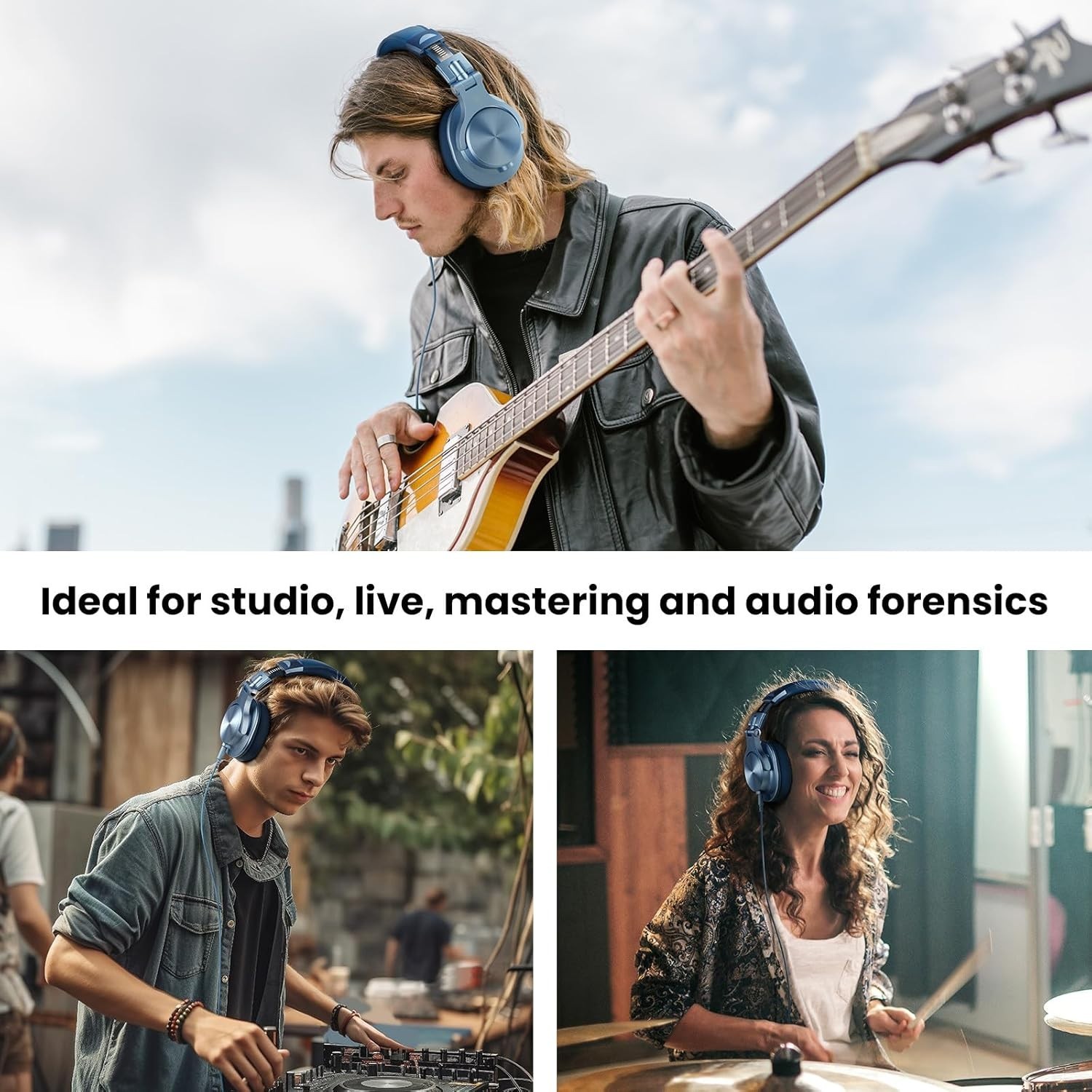 Studio Monitoring Headphones – 40mm Drivers, SharePort