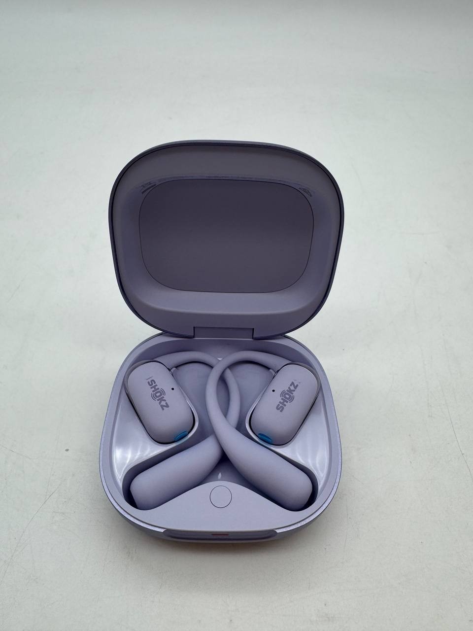 Shokz OpenFit 2+ Open-Ear True Wireless Bluetooth Earbuds – Purple/Silver/Black