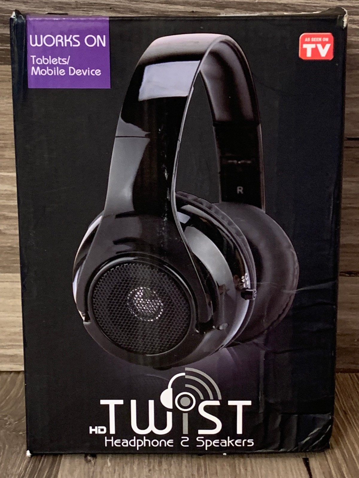 HD Twist Headphones 2 Speakers~ Headphones & Speakers in One Brand New