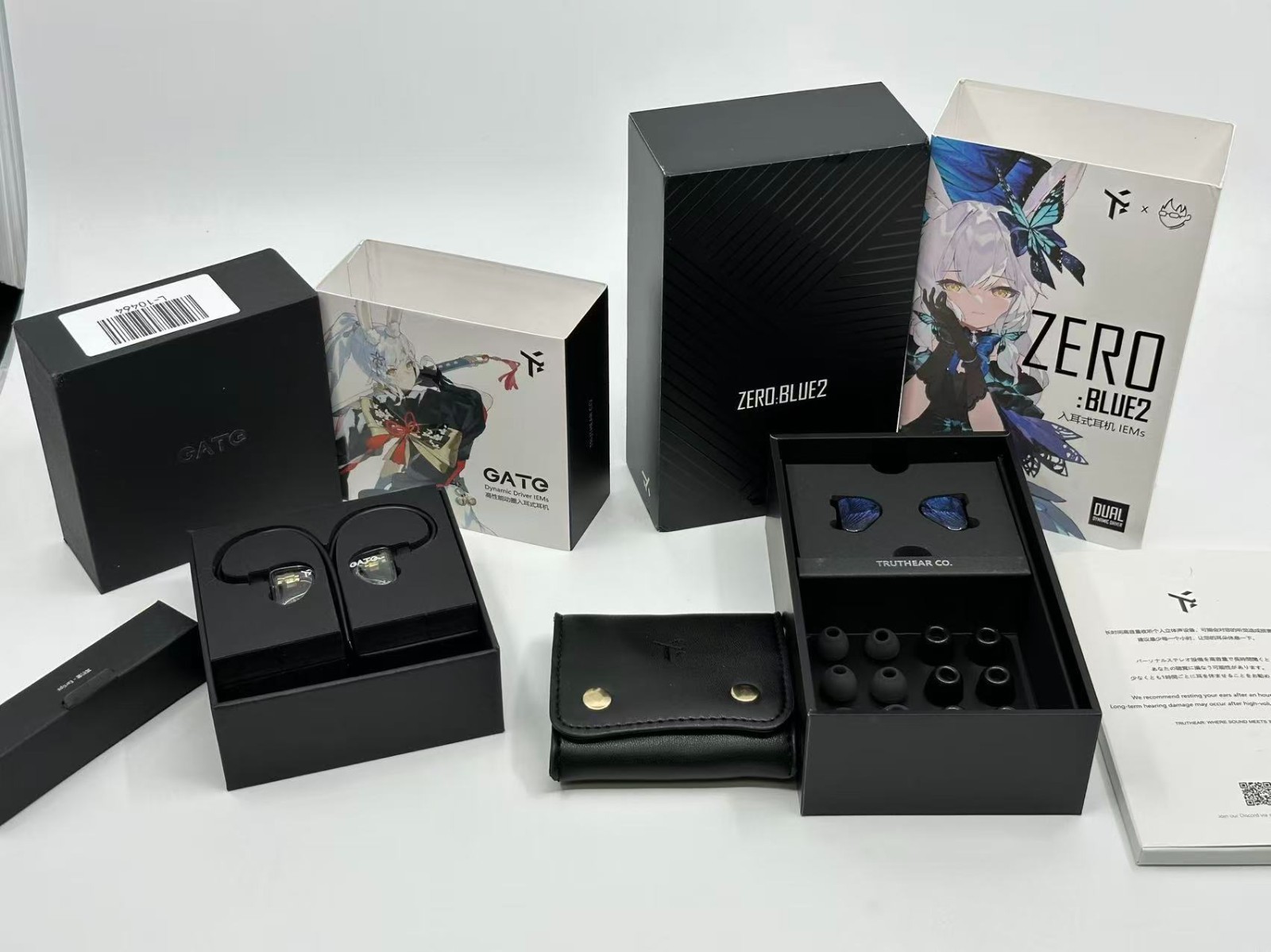TRUTHEAR x Crinacle Zero Blue 2 No-Mic Version + TRUTHEAR GATE In-ear Monitor