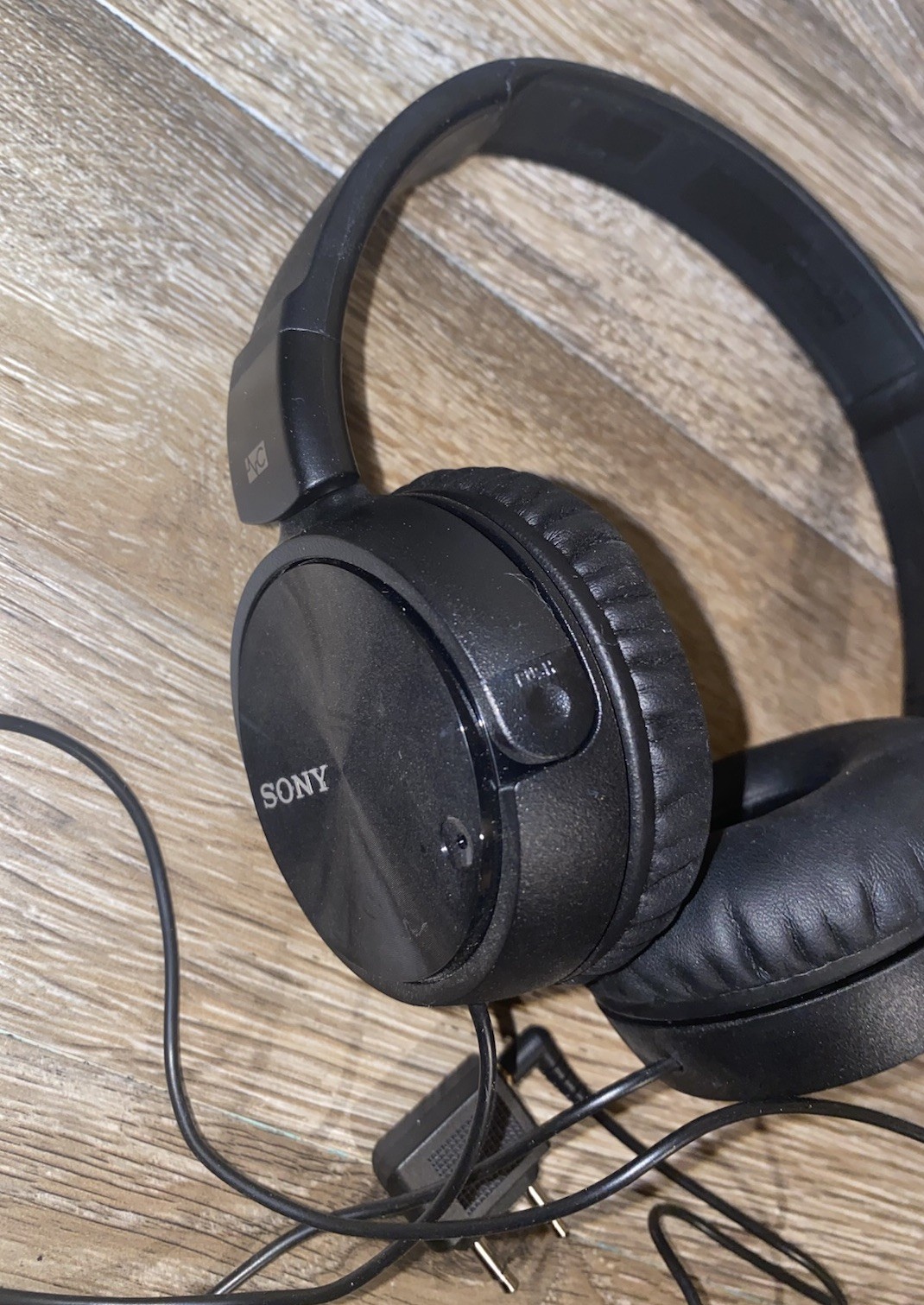 Sony MDR-ZX110NC Noise Cancelling Headphones MDRZX110NC Black On Ear Headphones