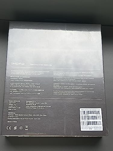 1MORE Triple Driver In-Ear Earphones Hi-Res Headphones with Electronics