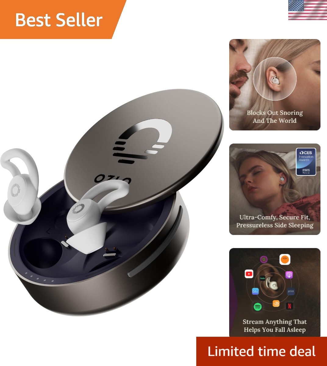 Sleepbuds | Sleep Headphones for Side Sleepers | Up to 10 Hours of Bluetooth …