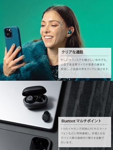 JLab Go Pop ANC Bluetooth 5.3 Wireless Earbuds Noise Cancelling IP55 Yellow