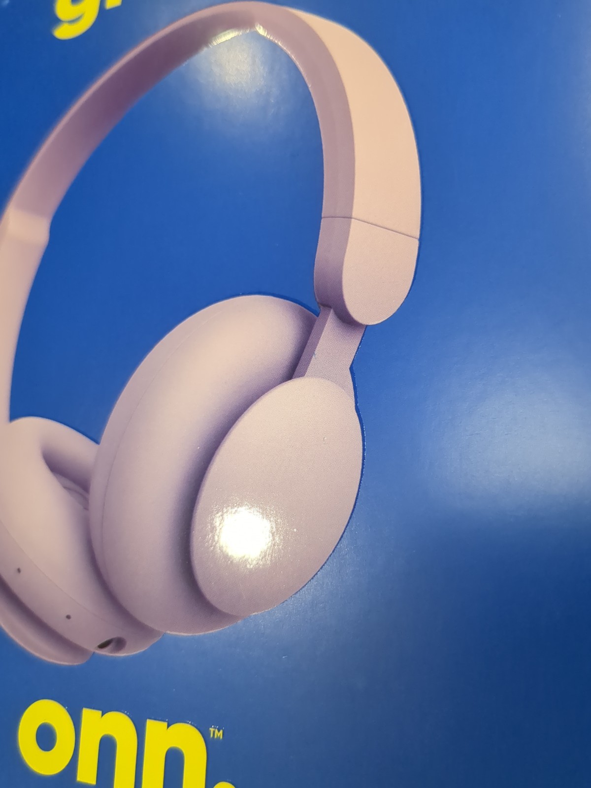 Groove ONN Over Ear Noise Canceling Wireless Bluetooth Headphones Lilac – New!