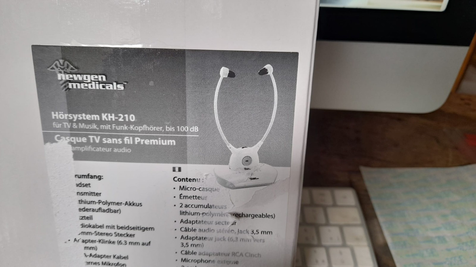 KH-210 NEWGEN MEDICALS 3 POSITION HEADPHONES FOR THE IMPAIRED – GERMANY