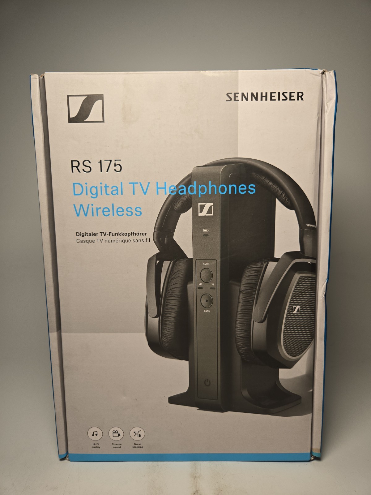 Sennehiser RS 175 Digital TV Headphones Wireless Noise Blocking