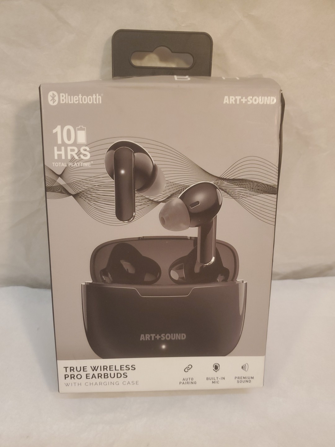 Art+Sound Bluetooth True Wireless Pro Ear Buds, Black, Brand New