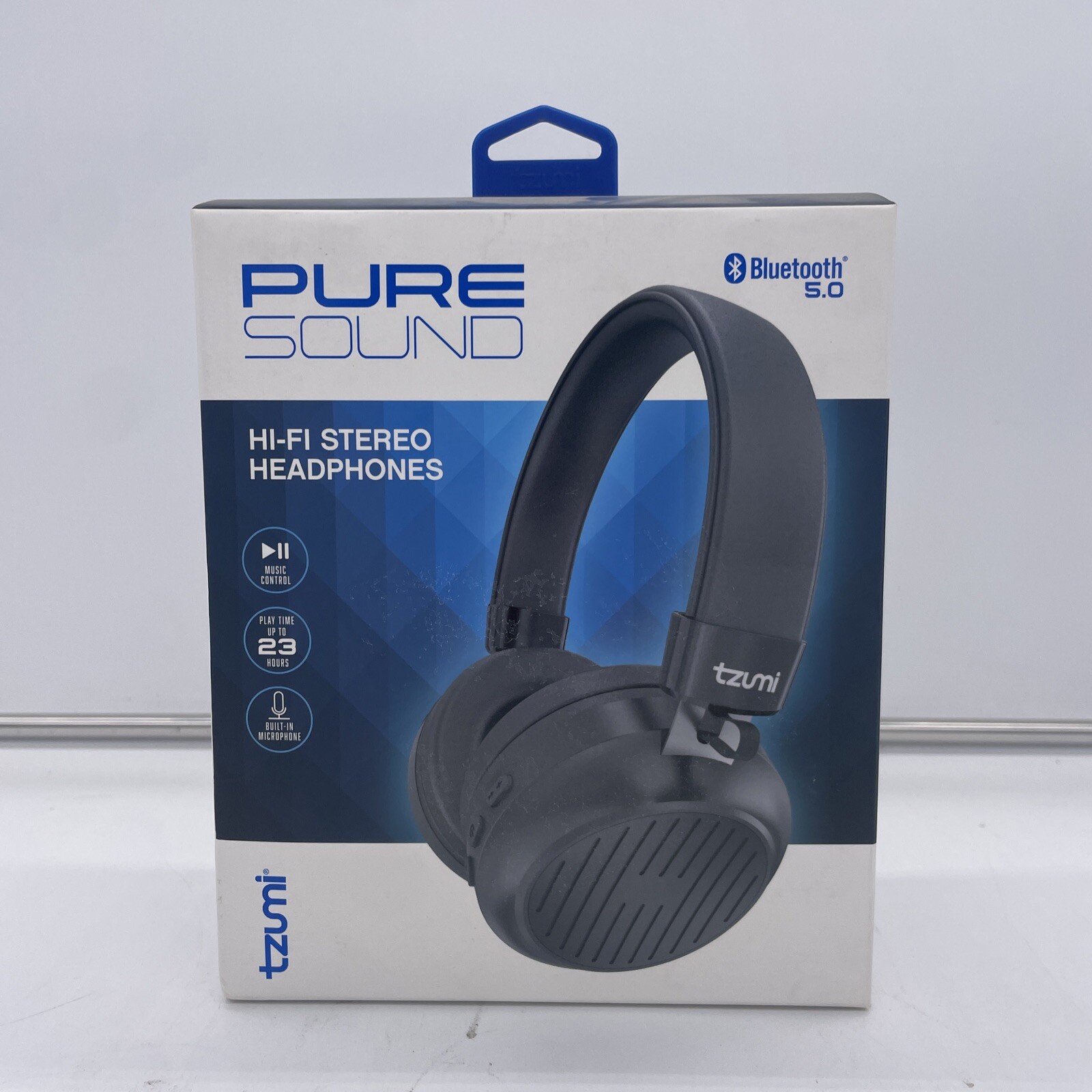 Tzumi Bluetooth 5.0 Pure Sound Hi-Fi Stereo Headphones With Microphone New
